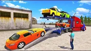 Car Transporter Trailer - Truck Driving Simulator Game 2019 - Android GamePlay