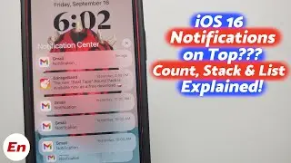 iOS 16 Can You Get Notifications on Top? iOS 16 Change Notification Display (List, Stack & Count)