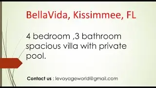Bellavida, Kissimmee, Florida - 4 bedroom pool villa for short term rental near Disneyworld!