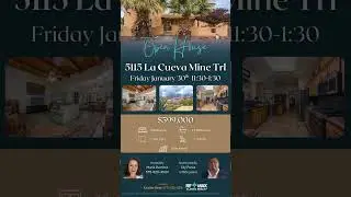 🏡🔑 OPEN HOUSE 🔑🏡  📍 5115 La Cueva Mine Trl, Las Cruces NM