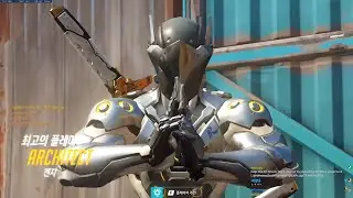 ARCHITECT SHOWING HIS GENJI SKILLS! POTG! [ OVERWATCH SEASON 19 TOP 500 ]
