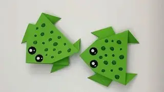 How To Make Paper Moving Frog For Kids | 1 minute video | shorts
