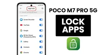 How to Lock Apps in Poco M7 Pro 5G - App Lock Setting