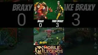 Braxy vs Fake Braxy🔥 chou vs chou who will ne win 🔥 #braxy #chou #mlbb #shorts