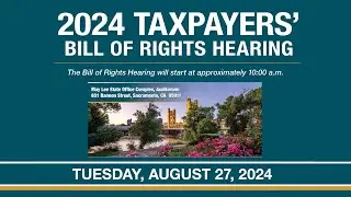 2024 Taxpayers' Bill of Rights Hearing PSA