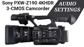 Sony PXW-Z190 4K HDR 3-CMOS Camcorder Audio Settings | AUDIO SETTINGS FOR SONY PXW Z190 CAMERA