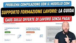 📣 SUPPORTO FORMAZIONE LAVORO domanda: come funziona? Dubbi su modello com e offerte lavoro