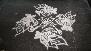 Karthigai deepam 🪔rangoli❣️//karthigai deepam🪔#priyasdailyrangoli#day1rangoli#karthigaideepamrangoli