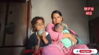 Baby Ko Feeding Karvna Kesa Laga  /  Breasts Feeding / M F H  Breasts Feeding 
