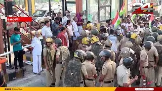 കോഴിക്കോട് ബൈപ്പാസ് പന്തീരാങ്കാവിൽ കോൺഗ്രസ്സ് പ്രവർത്തകർ പ്രതിഷേധിക്കുന്നു