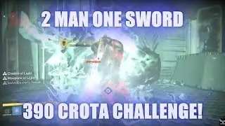 Destiny - 2 Man 390 Crota Challenge One Sword Strategy