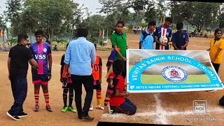 ##veritas Sainik School Football Mach||SB Reddy info