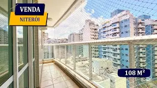 NITERÓI JARDIM ICARAÍ SETE DE SETEMBRO ALTO 108M² 3 QUARTOS 3 BANHEIROS 2 VAGAS ÓTIMO LAZER P.24H