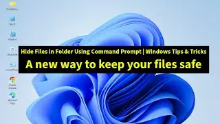 Hide Files in Folder Using Command Prompt | Windows 10/11 Tutorial