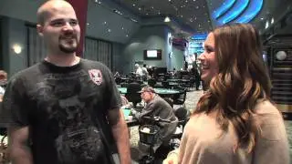 Matt Stout on Day 1 of the Foxwoods World Poker Finals