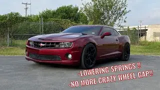 Installing BMR Lowering Springs On A Gen 5 Camaro SS !!
