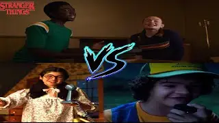 Dustin with Suzie and Lucas with Max sings: Never ending story | Stranger Things