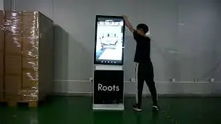 Flexible Moveable 43 Inch Floor Standing Digital Signage Advertising Player