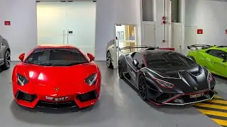 Rosso Mars Lamborghini Aventador and STO with &ldquo;63&rdquo; Livery