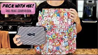 Pack With Me |  TokiPops Be Sporty Packing Video and Print Comparison | JuJuBe | The Sensible Mama