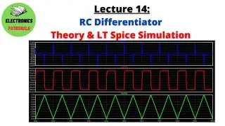 Lec 14: RC Differentiator Circuit: Theory and LT Spice Simulation.
