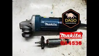 Como Reparar? Limpieza Y Restauración de Pulidora Makita GA4535 - 0 Forzada!!!
