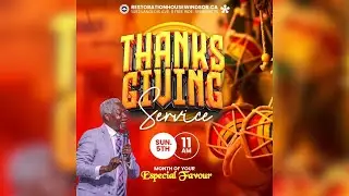 Thanksgiving Service || Pastor Dr. Ezra Ayo-Olaniyan