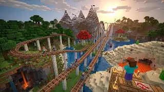 Minecraft: Bau einer weltlangen Achterbahn