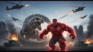 US LIVE | TITAN RAGE: Crimson Hulk vs. Titanoboa Rex & US Army Showdown!
