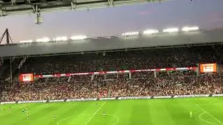 PSV Eindhoven fans cheering at Philips Stadion