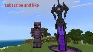 I Built a MASSIVE Nether Portal Sword in Minecraft! ⚔️🔥 Subscribe #minecraft #gaming 