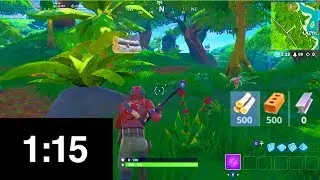 1000 материалов за 1,15 секунды в Fortnite Battle Royale! *ХИТРОСТИ*