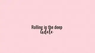 Rolling in the deep- Adele. •Edit Overlay• (Please credit me if you use this)