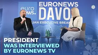 President Ilham Aliyev was interviewed by Euronews TV in Davos