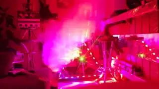 Sweeper triangle quad beam laser show 3