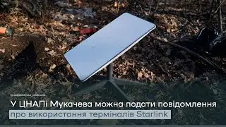 У ЦНАПі Мукачева можна подати повідомлення про використання терміналу Starlink