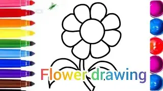 #How to draw flower #easy flower drawing #flower