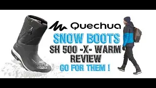 Мужские тёплые водонепроницаемые ботинки для зимних походов Quechua SH500 X-WARM! Распаковка и обзор! Зимние ботинки