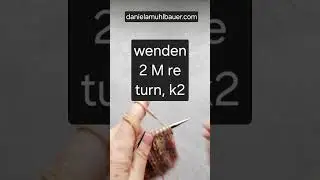 2 Maschen abheben mit Garn vor der Arbeit / sl2wyf / Icord Rand stricken #strickenlernen