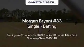 Fall Champions Elite 2025 - Morgan Bryant Class of 2029 - Birmingham Thunderbolts Premier 2029