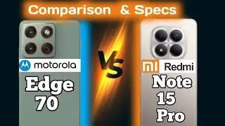 Redmi note 15 Pro vs Moto edge 70 : Full comparison 🤔❓