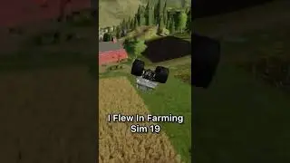 I Flew In A Monster Truck! Farming Sim 19! 🚜 #shorts