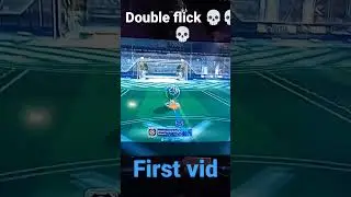 Double flick #firstvideo #rocketleague #cool  #mybestedit #doubleflick #goldenshot #training#shorts