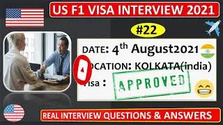 F1 VISA INTERVIEW | F1 VISA EXPERIENCE 2021 | F1 VISA INTERVIEW QUESTIONS ANSWER USA | USA  VISA ||