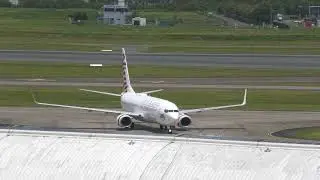 Virgin Australia VA323 B737-800 VH-YFK landing and taxi to gate  Melbourne to Brisbane