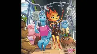 Color Happy &ndash; Elemental Friends on the Subway | Fun Coloring Page