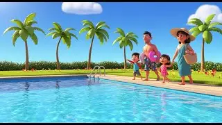 Splashy Fun Day &ndash; Kids Swimming Pool Song | 3D Animation | Family Summer Fun for Children