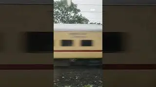 Train Crossing | WAP7, Bharatiya Rail | Utkrisht Coach #shorts #youtubeshorts #train #indianrailways
