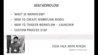 12. Adobe Experience Manager (AEM) Tutorial -  Workflow - Part - 1