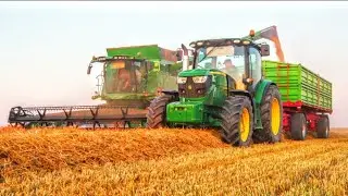 Wielkie i ciężkie żniwa 2020 z Jelonkami! John Deere T660 VS 60ha wyległego jęczmienia!